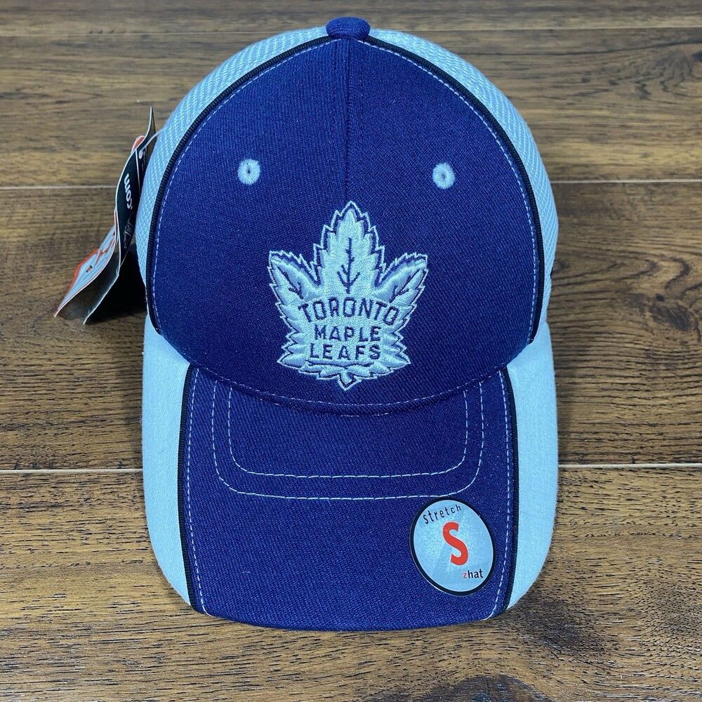 Toronto Maple Leafs Hat NHL Hockey White Blue Zephyr Fitted Sports Cap Size S